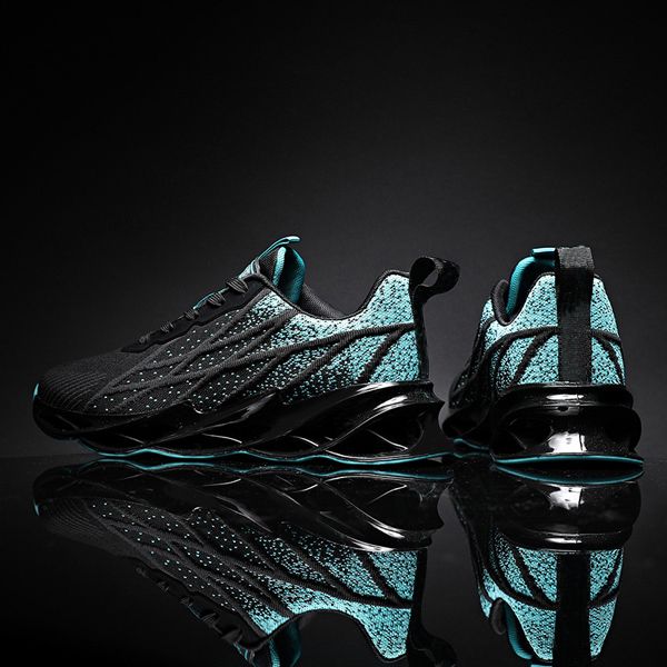 2021 Men Casual Samurai Running Sneakers - Black/Blue