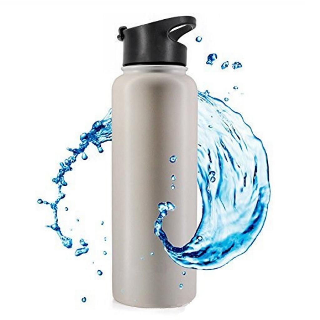 2x Flip Lid &Handle 2.4 Inch Dia. Replacement Water Bottle
