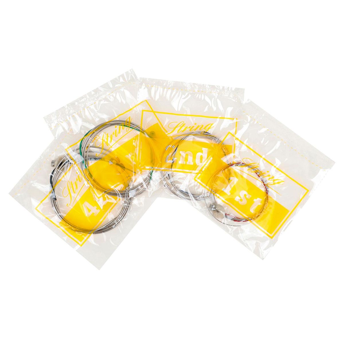 BD102 4-string Double Bass String Set Steel-Nickel Winding String Rust-resistant Durable String for Double Bass (4 Pcs)