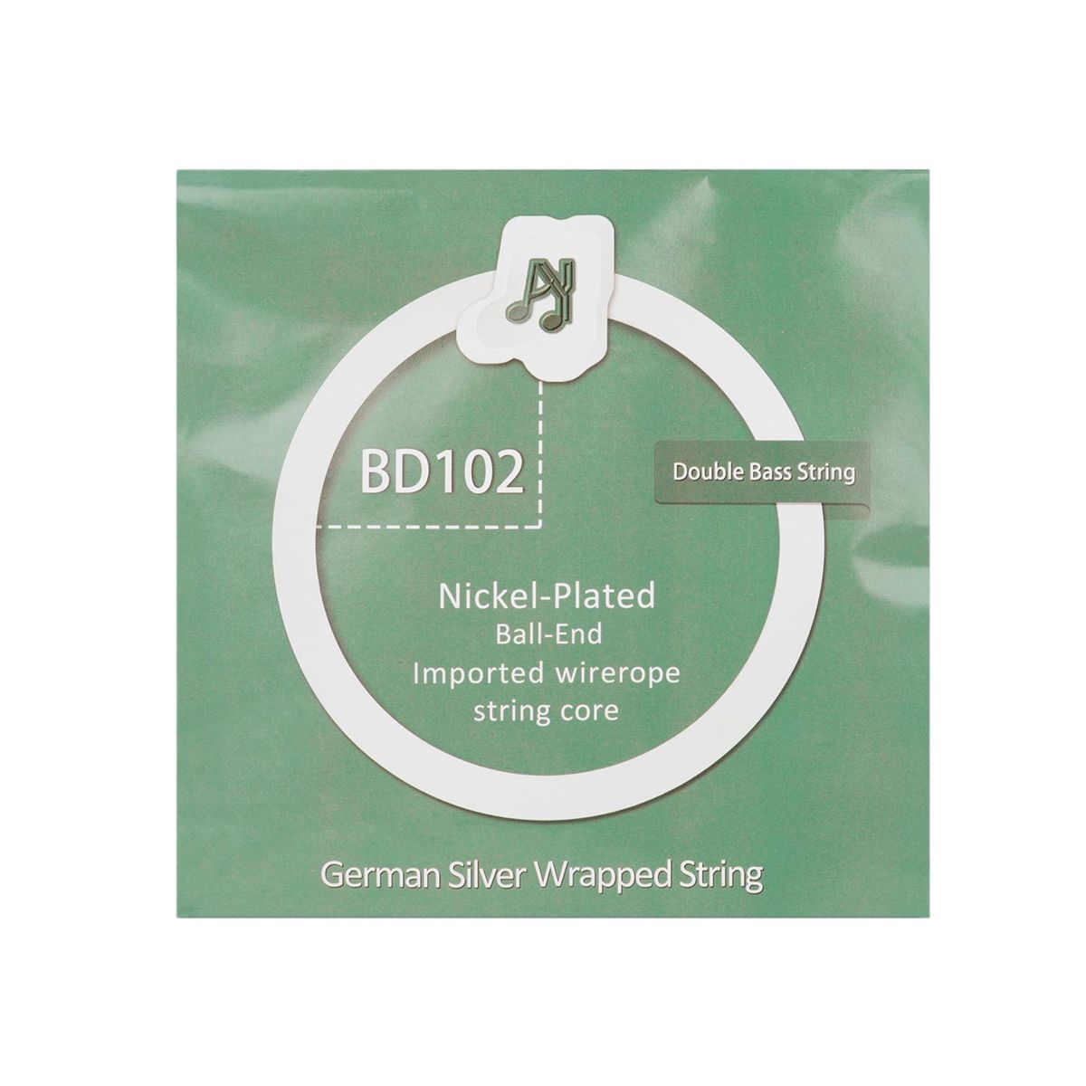 BD102 4-string Double Bass String Set Steel-Nickel Winding String Rust-resistant Durable String for Double Bass (4 Pcs)