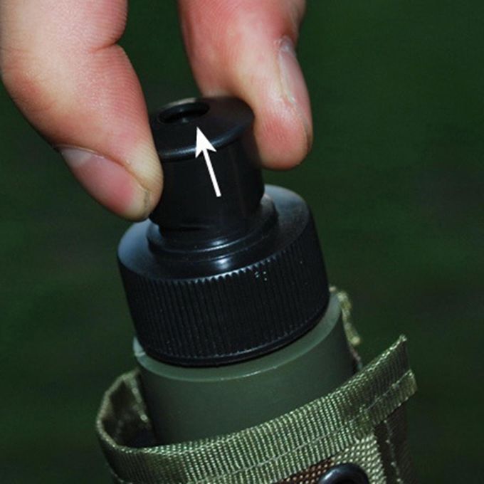 Outdoor 750ml Water Bottle  Drinkware Camping Flask  Red