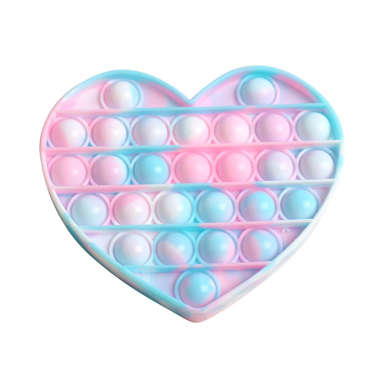 Sensory Rainbow Pop Fidget Toy Box Figet Stress Reliever Toys Push Its Bubble Adult Child Anti Stress Reliver Toys