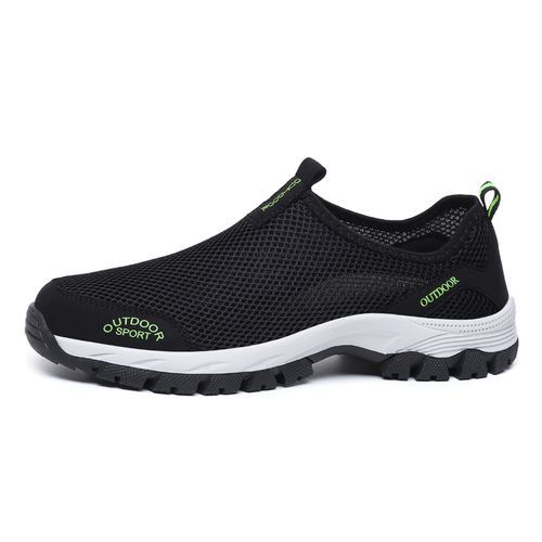 Men's Mesh Breathable Casual Upstream Shoes Sneakers-Black