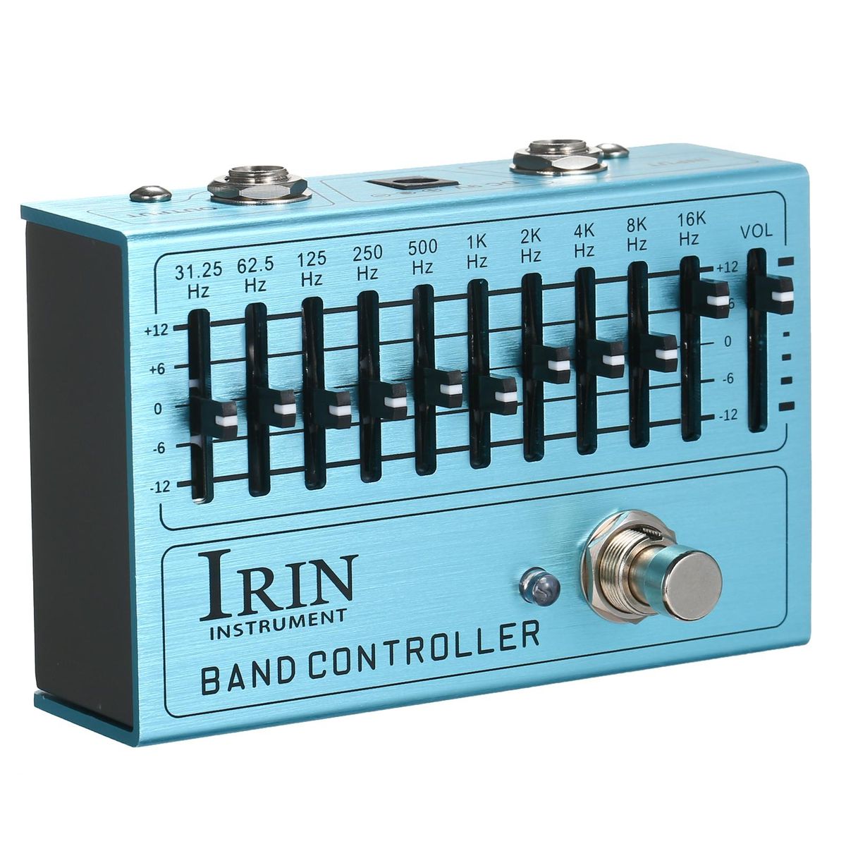 IRIN 10-Band EQ Guitar Effect Pedal Mini Guitar Equalizer with True Bypass for Guitar Bass Aluminum Alloy Body - BAND CONTROLLER