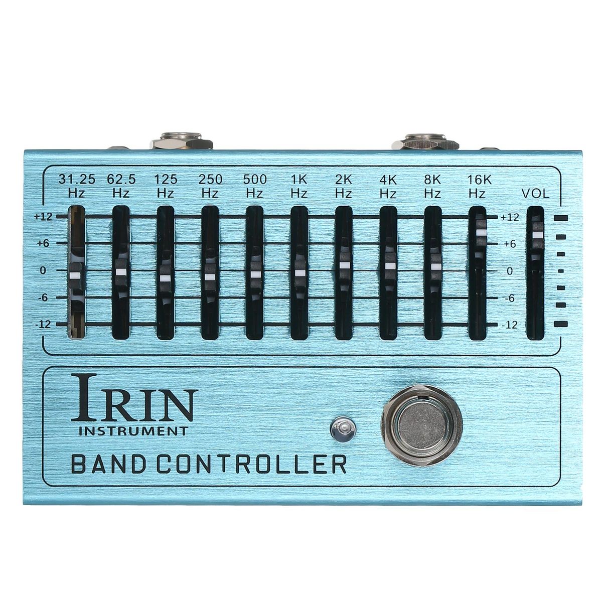 IRIN 10-Band EQ Guitar Effect Pedal Mini Guitar Equalizer with True Bypass for Guitar Bass Aluminum Alloy Body - BAND CONTROLLER