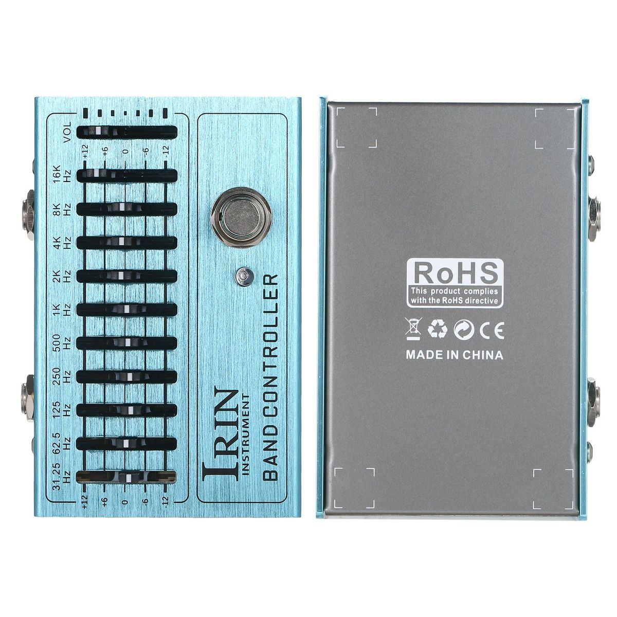 IRIN 10-Band EQ Guitar Effect Pedal Mini Guitar Equalizer with True Bypass for Guitar Bass Aluminum Alloy Body - BAND CONTROLLER
