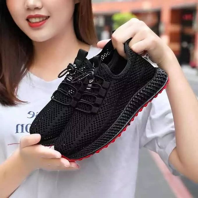 Black Unisex Comfortable Sneakers