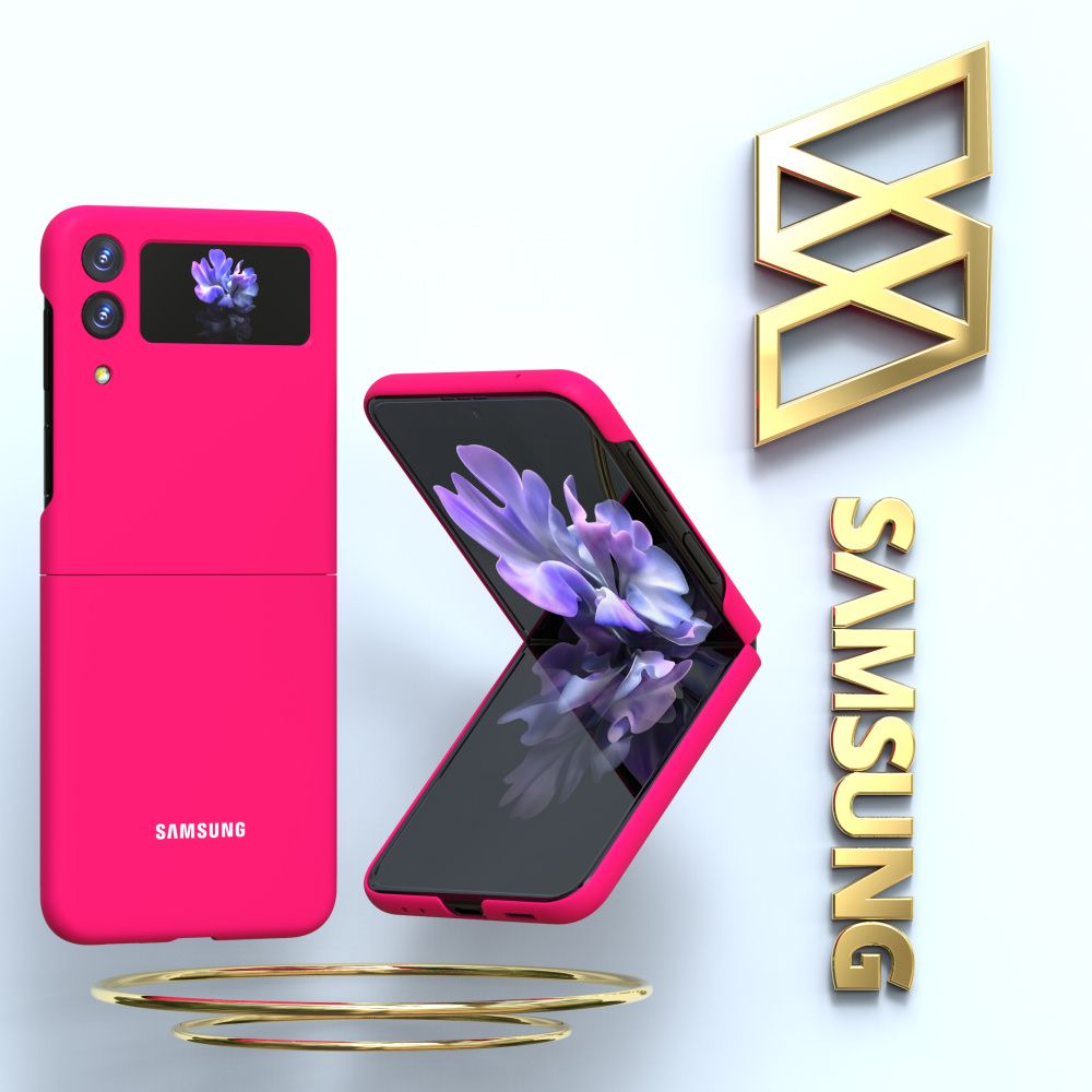 For Samsung Galaxy Z Flip3 5G Z Flip4 5G-Fluorescent Rose