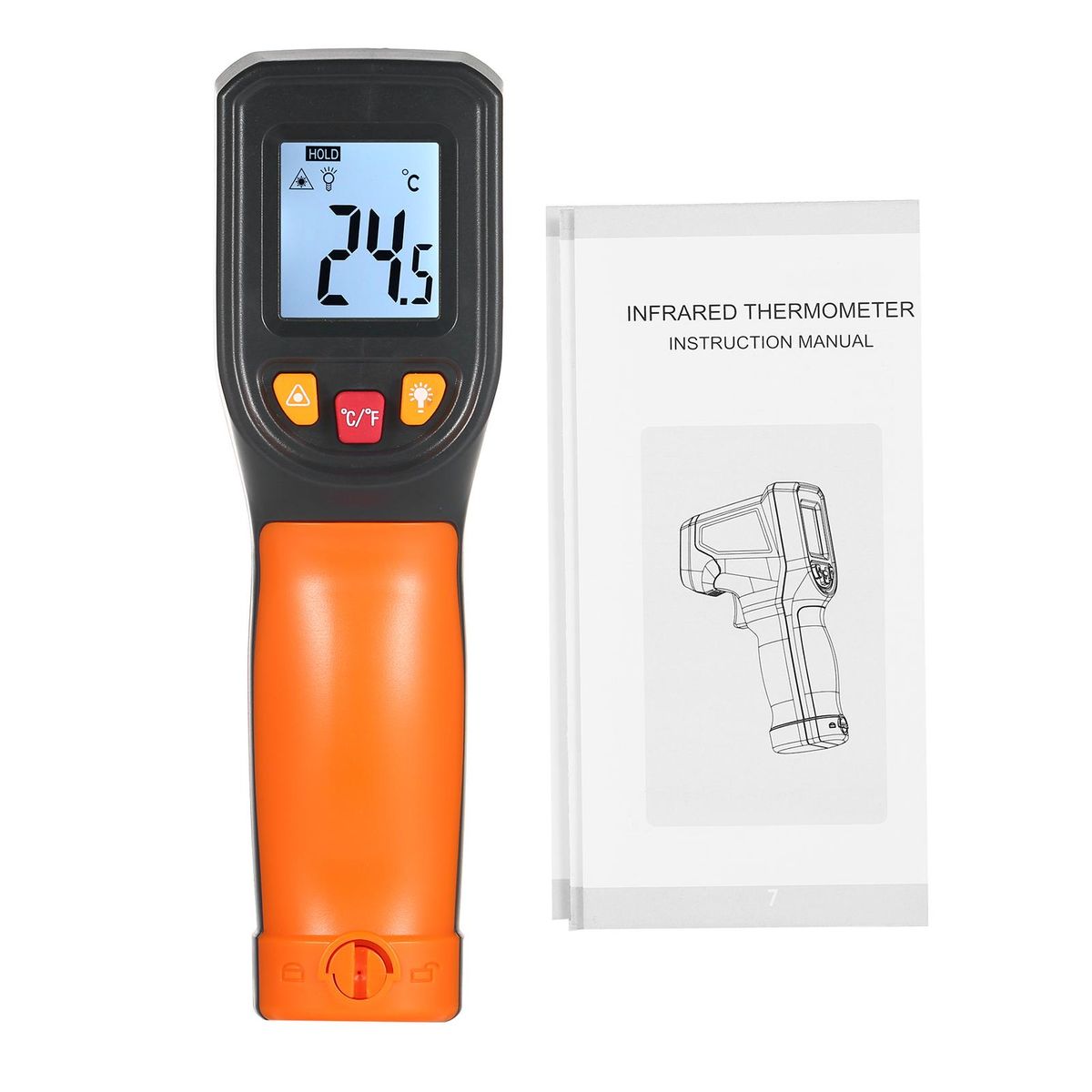 NJTY Infrared Thermometer Non-Contact Digital Temperature Gun -50°C~400°C (-58°F~752°F) IR Thermometer for Industrial, Kitchen Cooking, Automotive, Not for Human Body Temp