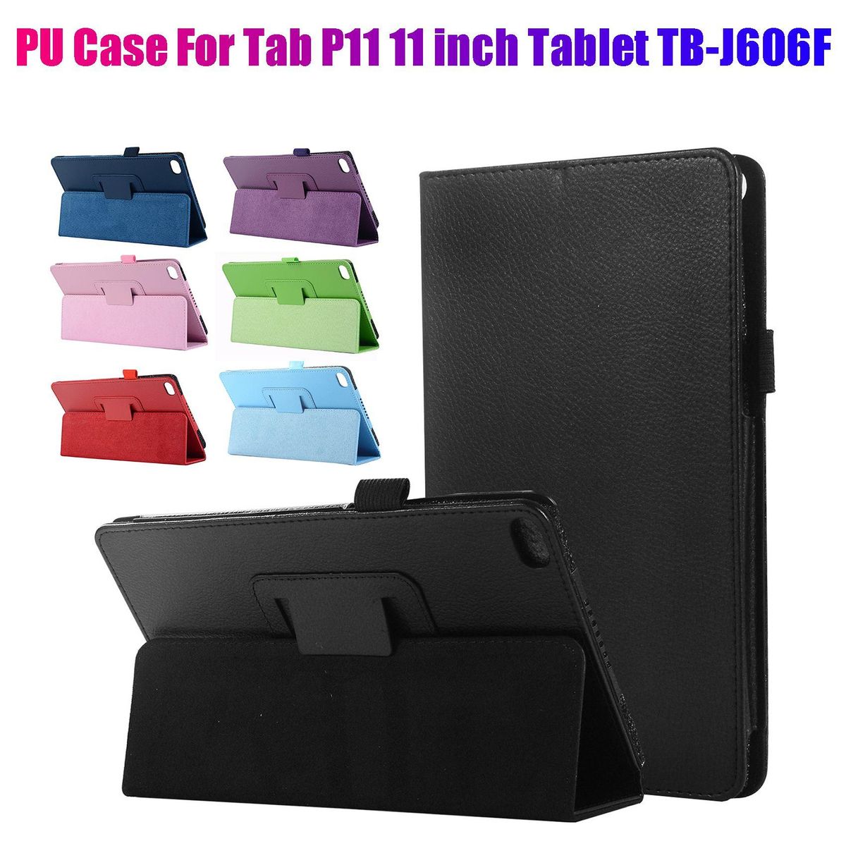PU Case for Lenovo Tab P11 11 Inch Tablet TB-J606F
