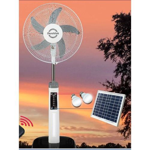 16 Inches -3 In 1 Rechargeable Fan + Solar Panel