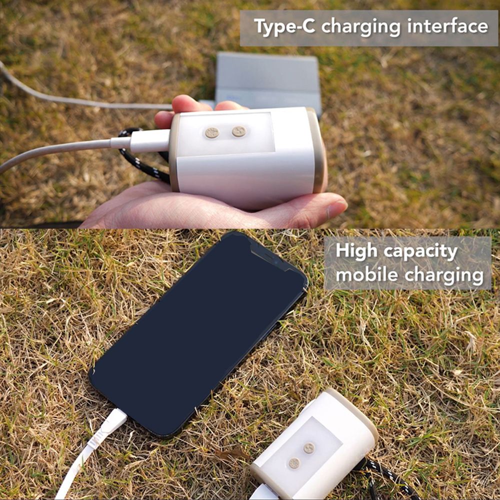Portable Wireless Electric Air Pump With Light 3600mAh USB