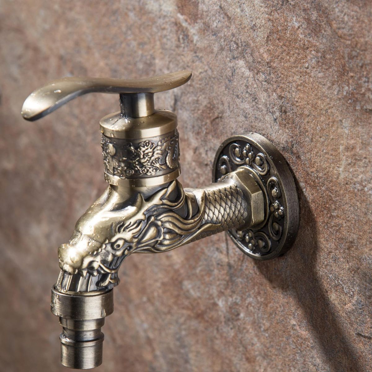 Outdoor  Wall Mounted  Decorative  Bibcock Bronze