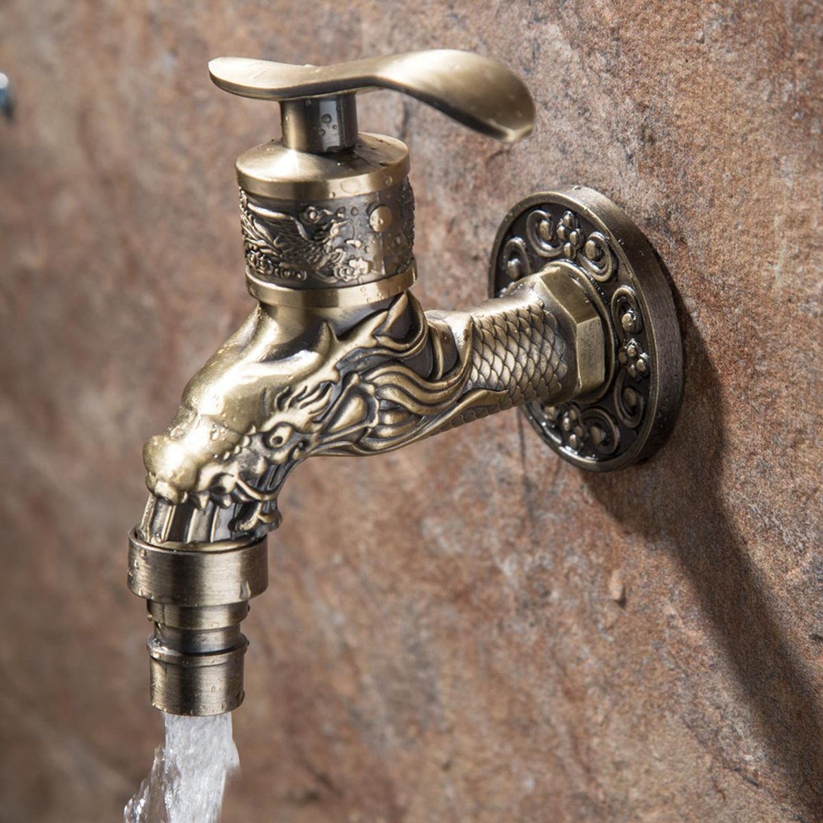 Outdoor  Wall Mounted  Decorative  Bibcock Bronze