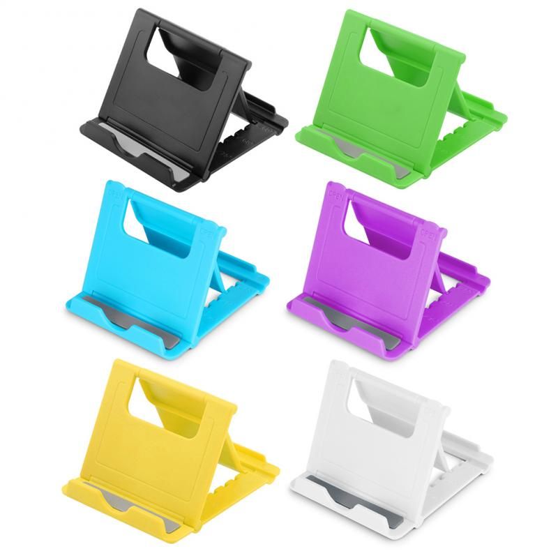 1pcs Candy Mobile Phone Accessories Portable Mini Desktop Stand Table Cell Phone Holder For IPhone Samsung Xiaomi Huawei