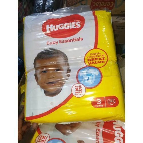 Baby Essentials Diapers, Size 3 - 90pcs