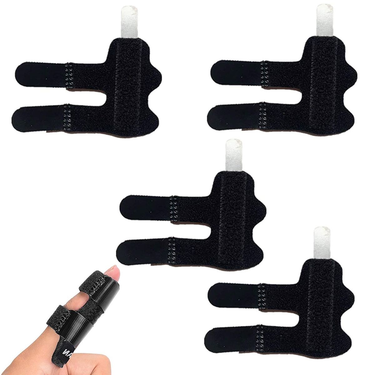 2PCS Finger Sleeves For Broken Finger Trigger Finger Splints