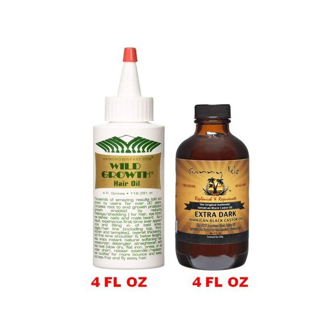 Natural Hair Growth Oil And Jamaican Black Castor Oil Set