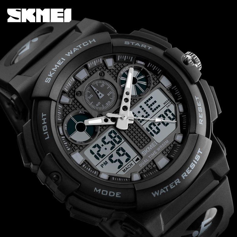 Top Luxury Brand Watch Men's Sports Watch Fashion Digital Watches Gift For Male SKM1270