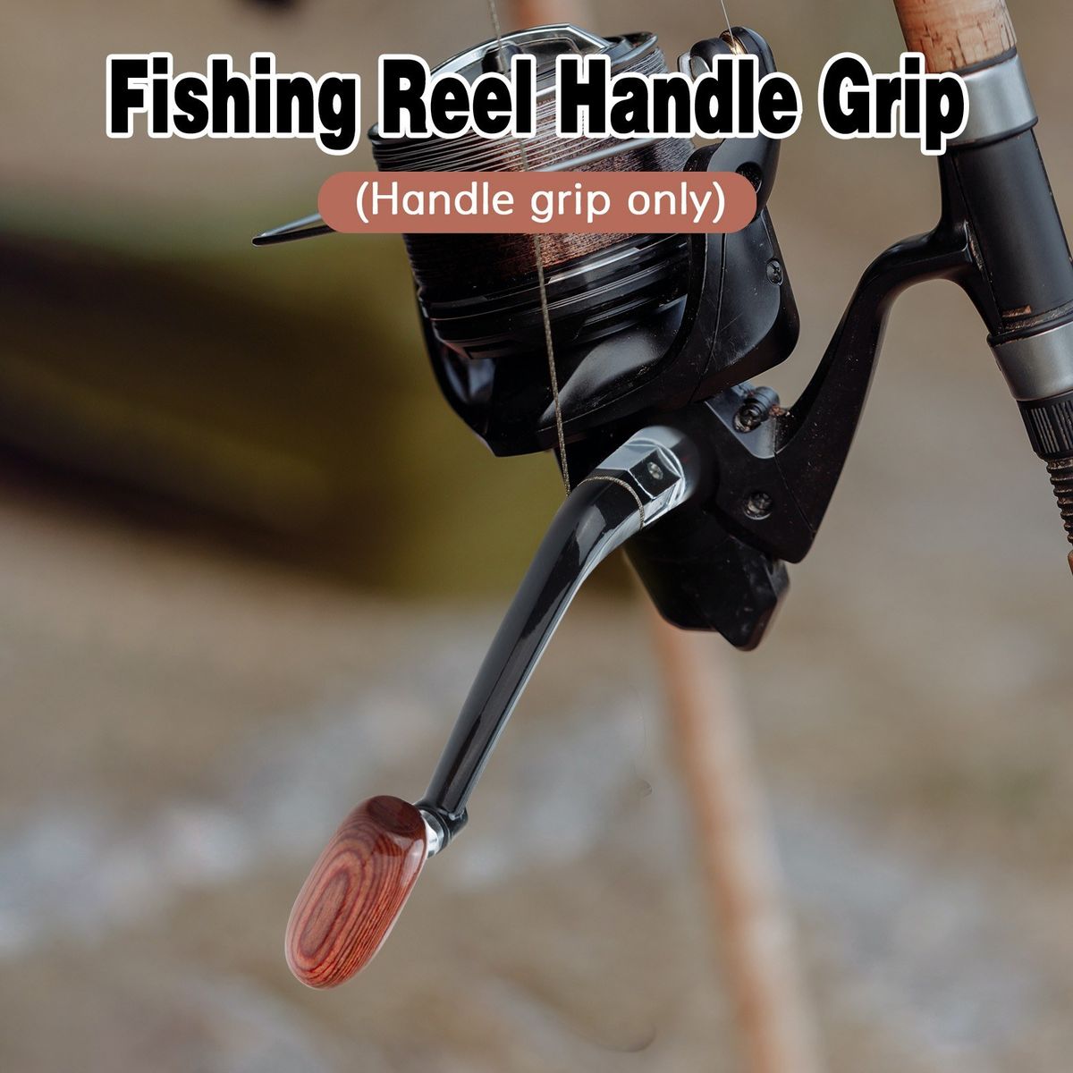 3PCS Rotary Fishing Spinning Reel Handle Foldable Non-slip