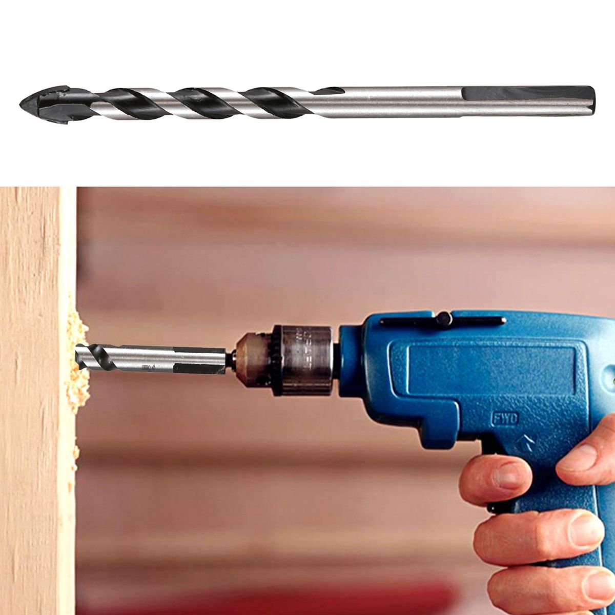 5 Pieces Tungsten Carbide Drill Bit Set(3mm 4mm 5mm 6mm 8mm)