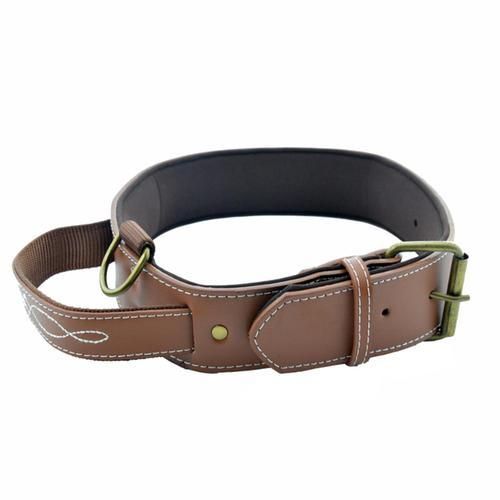 PU Dog Collars Adjust Strong Dog Collar Leash With Handle Control Softy Pad Pet Dog Walking Leash Collar For Medium Large Dog