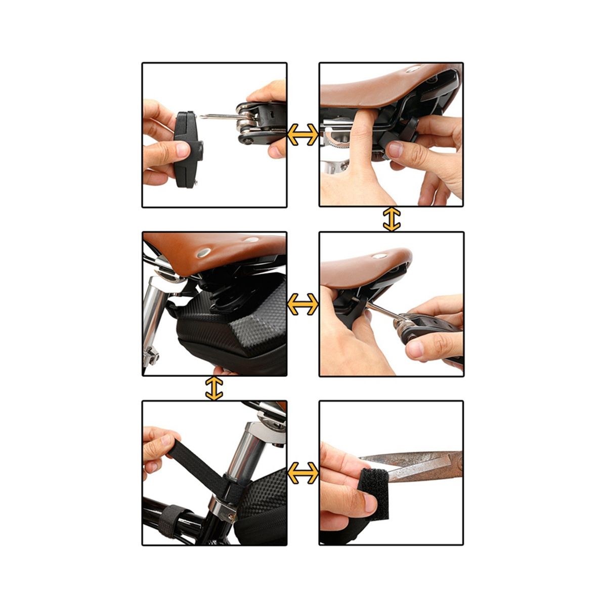 Bicycle Saddle Bag Reflective Waterproof Bicycle Rear Bag