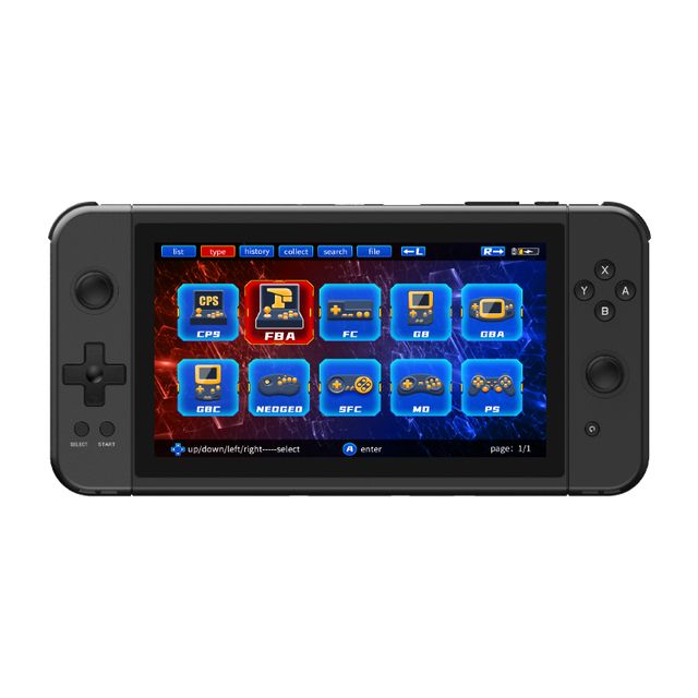 X70 Handheld Video Game Console 7 Inch HD Screen PS1 Support HD Output  Multiplayer Game Cheap Chil