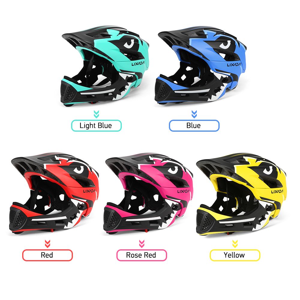 Lixada Motorcycle Children Helmet Kids Detachable Full Face