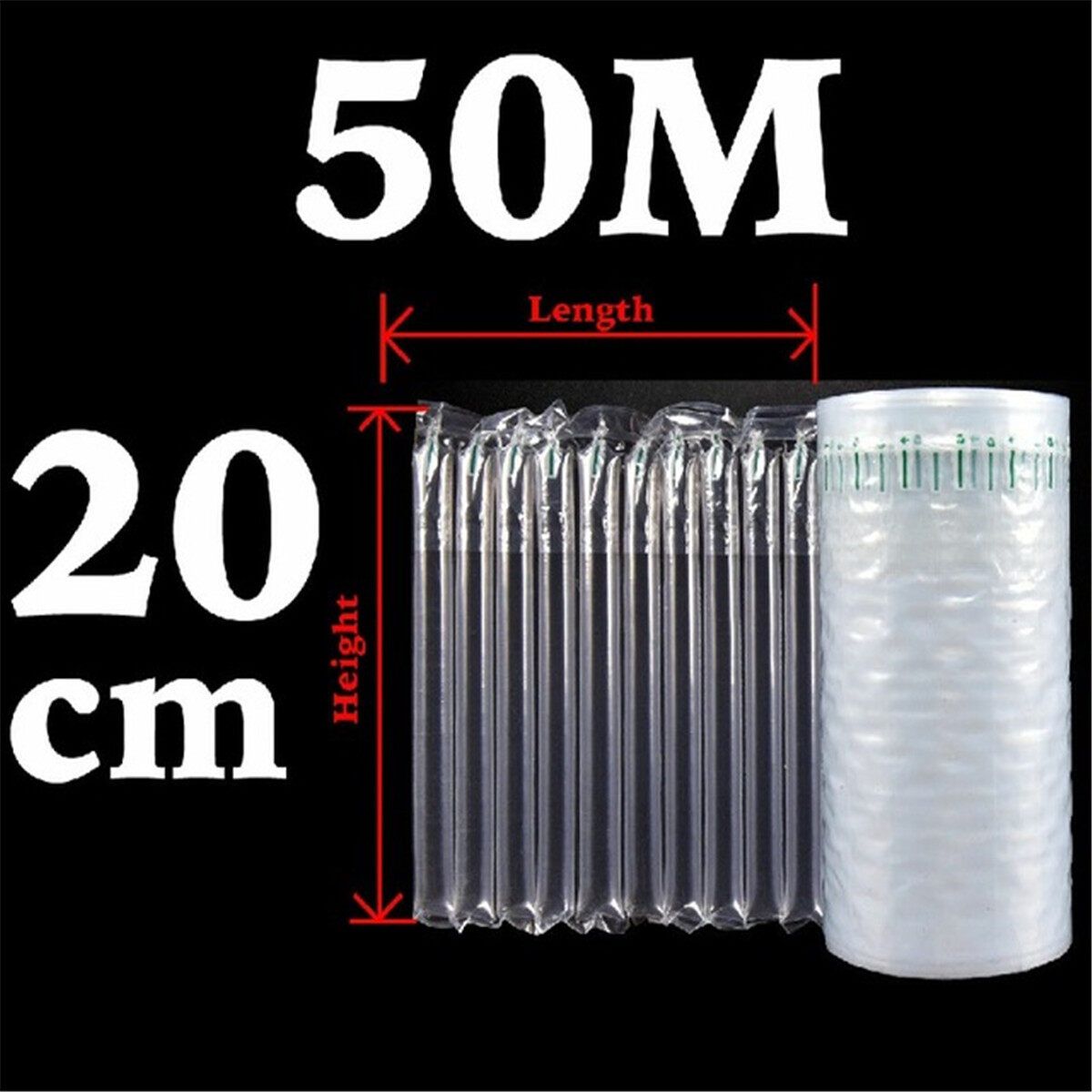 Air Column Bag Bubble Film Various Alcoh0l Express Package Inflatable Anti-fall Bubble Bag 20x50cm