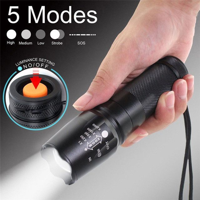 2pc X800 Shadowhawk Tactical Flashlight Led Military Grade