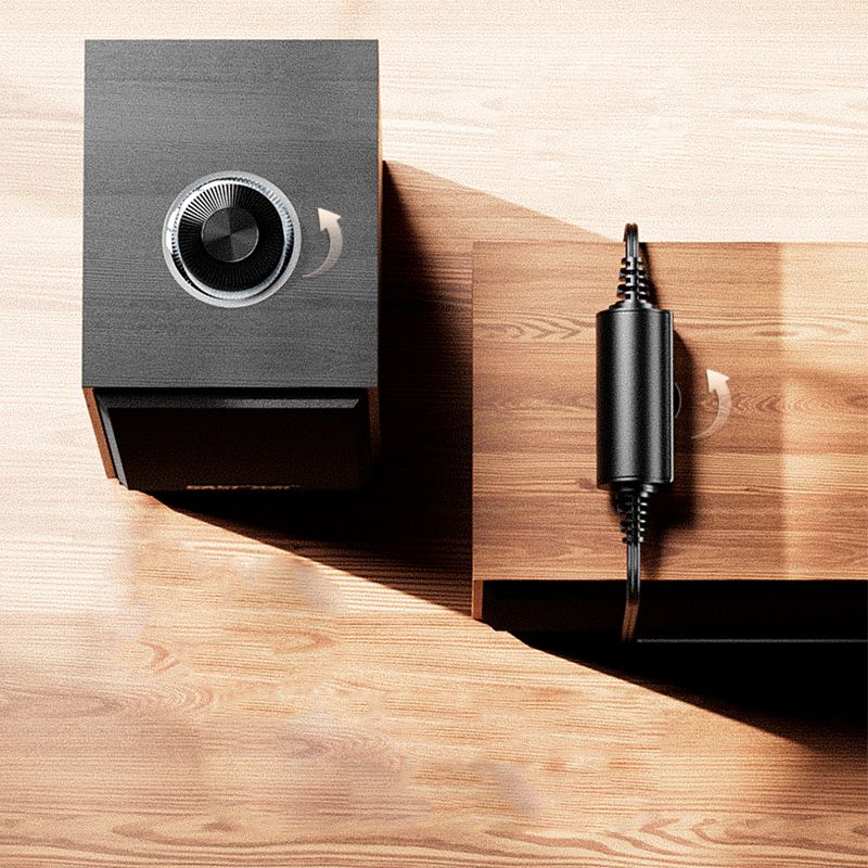 Portable Home TV Speakers Small Wood Computer Wired Speakers USB High Quality Mini Small Multimedia Wooden Rectangle Subwoofer