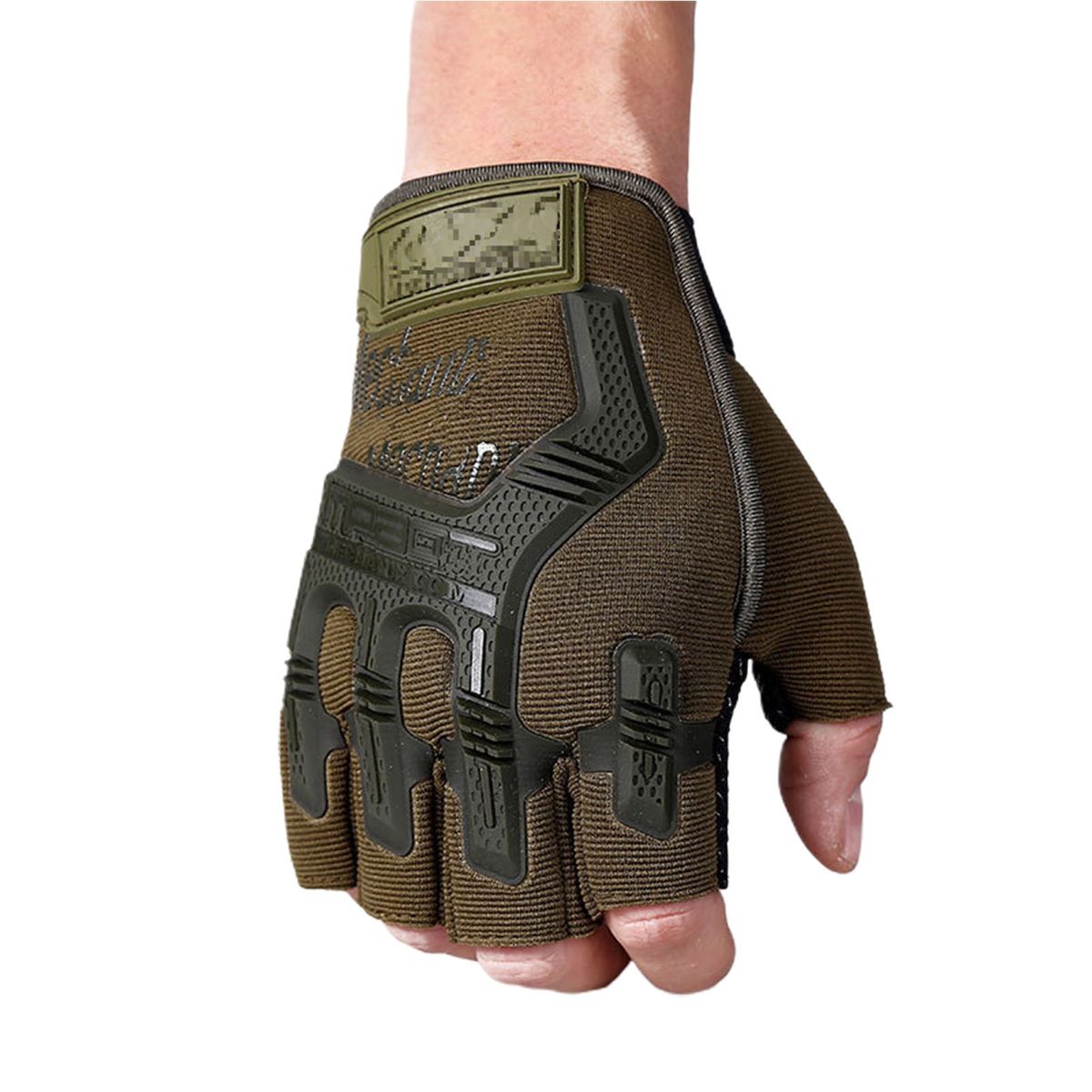 1 Pair Riding Gloves   Adjustable Outdoor Green