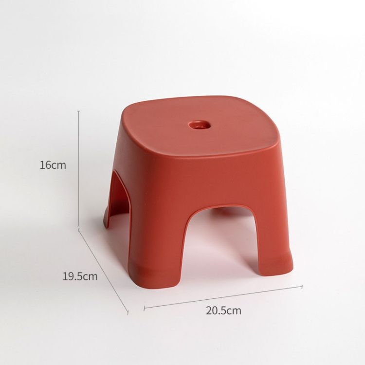 2 PCS Plastic Stools, Colour: Retro Red Children
