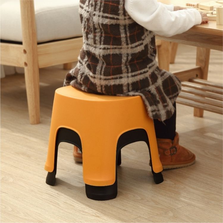 2 PCS Plastic Stools, Colour: Retro Red Children