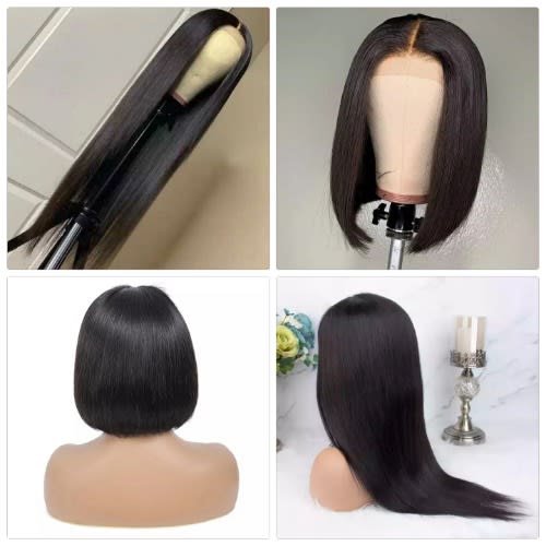 Straight Wig + Bob Wig With Closure - 2 Wigs