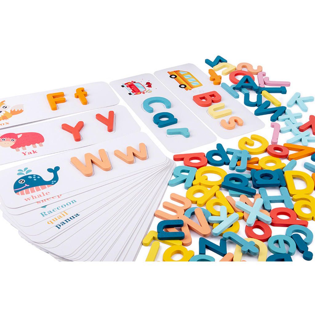 Matching Letter Game Developmental Preschool Learning