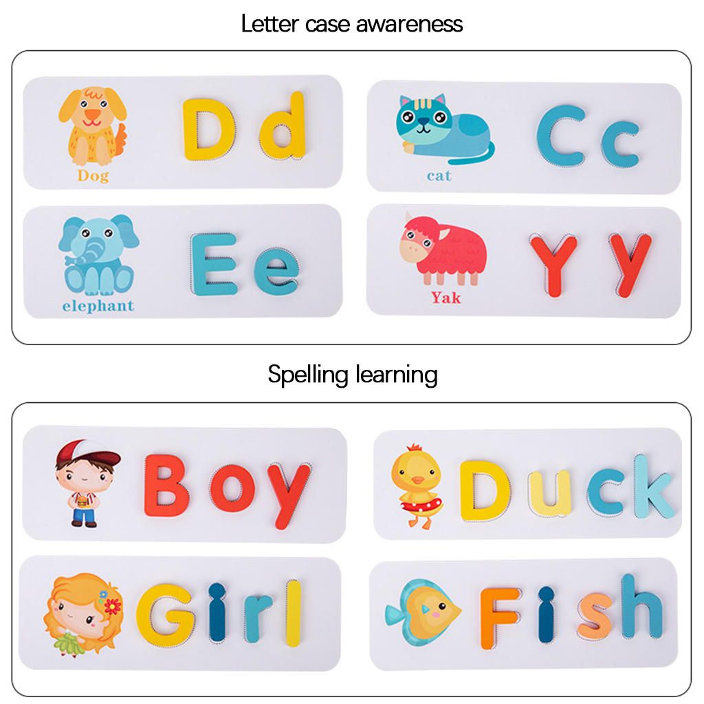 Matching Letter Game Developmental Preschool Learning