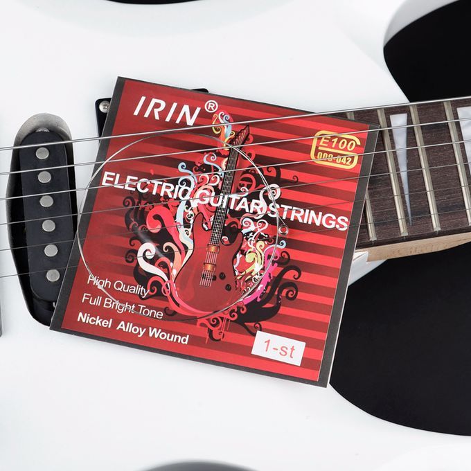 Set Of 100 Electric Guitar Steel Silver Strings Luthier Repair