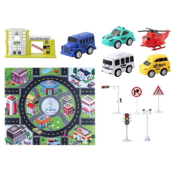 Car Track Rug Game Play Mat For Kids Carpet Street Road Toy Floor Fun