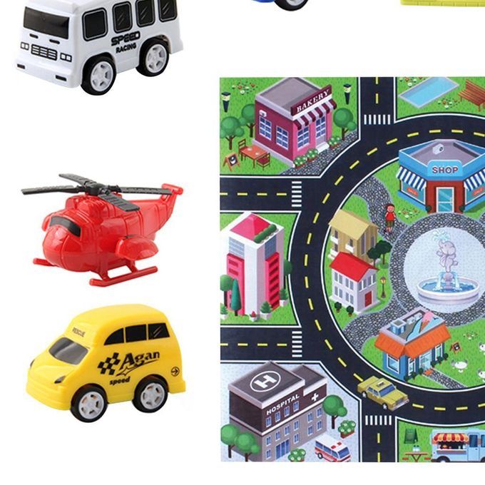 Car Track Rug Game Play Mat For Kids Carpet Street Road Toy Floor Fun