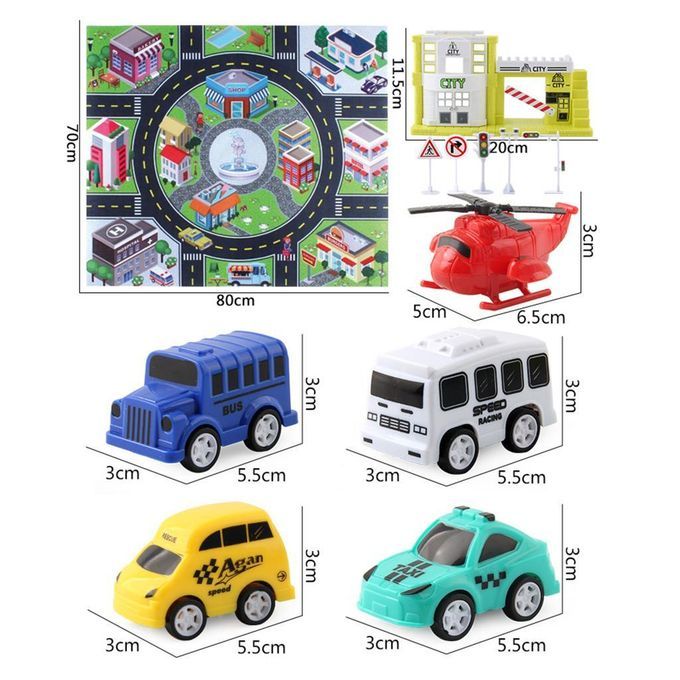 Car Track Rug Game Play Mat For Kids Carpet Street Road Toy Floor Fun