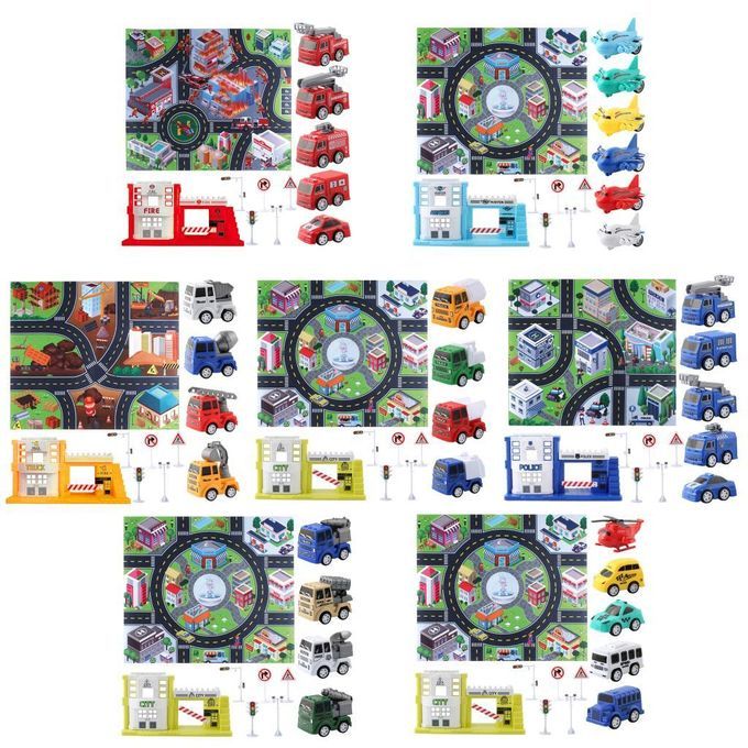 Car Track Rug Game Play Mat For Kids Carpet Street Road Toy Floor Fun