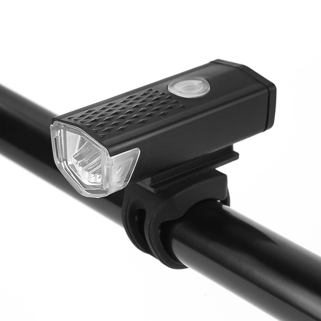 Bike Light Super Bright Adjustable Lamp Headlight Alarm Black