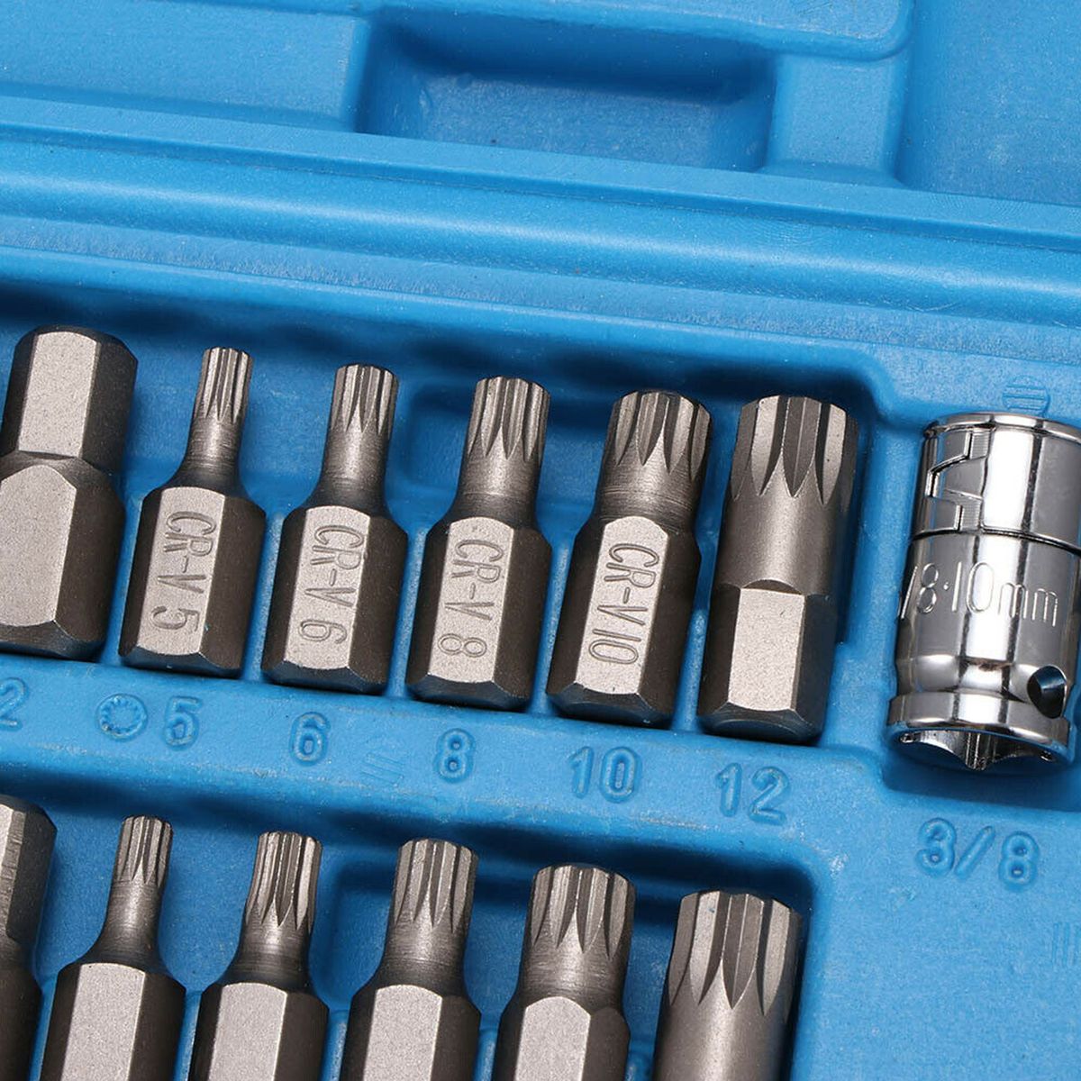40 In 1 Spline  Hex  Torx Star Bit Socket Set 3/8