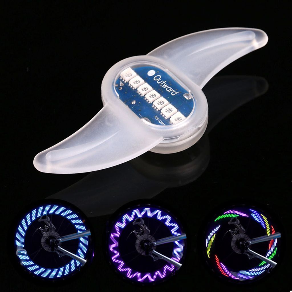 Waterproof Bike Spoke Lights Wheel Wire Tyre LED Flash