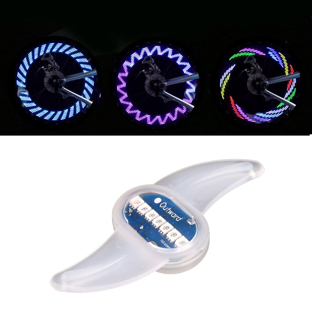 Waterproof Bike Spoke Lights Wheel Wire Tyre LED Flash