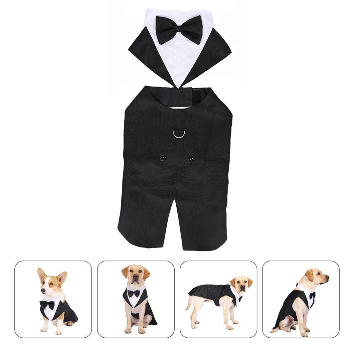 Dog Formal Tuxedo Suit For Parades ,Photo Shoots,Halloween Or Size S