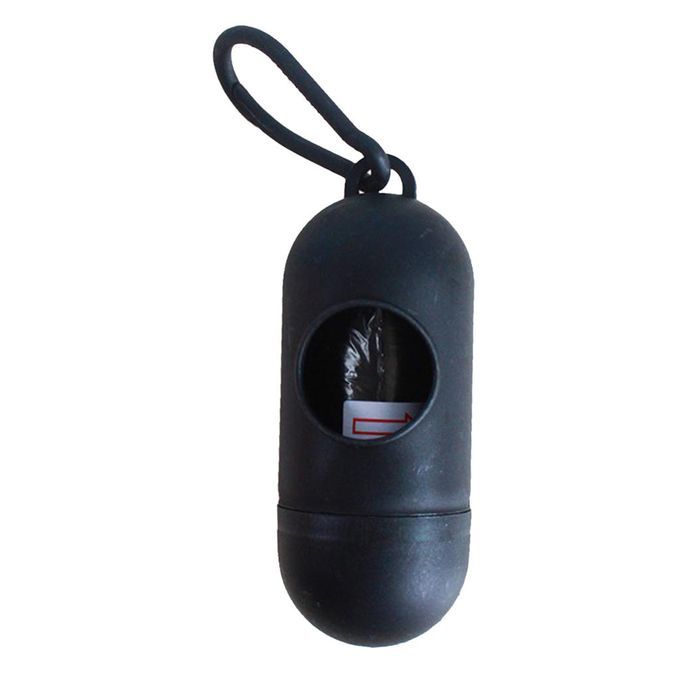 Plastic Dog Poo Bag Dispensers + Bags For Pet Waste Poop Black Black