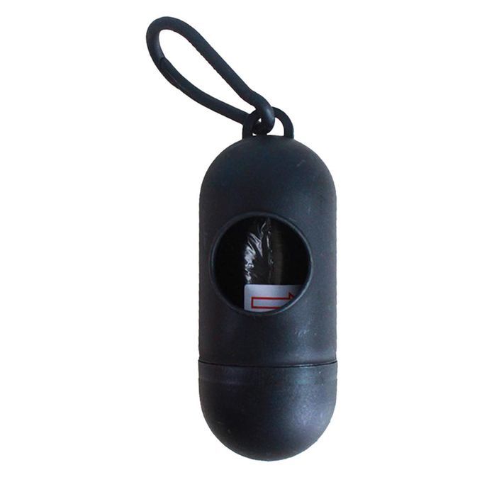 Plastic Dog Poo Bag Dispensers + Bags For Pet Waste Poop Black Black